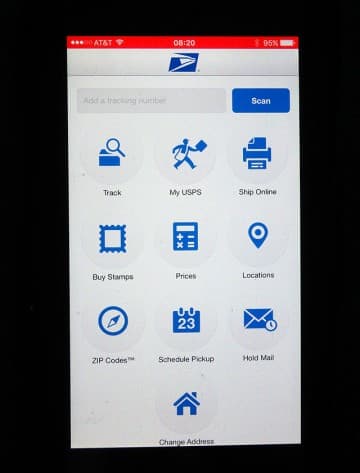 Smart-Phone-USPS-Navigation-Screen