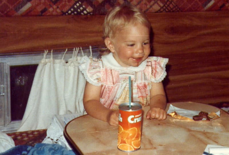 Camping as a kid in 1980 Okanagan Camper