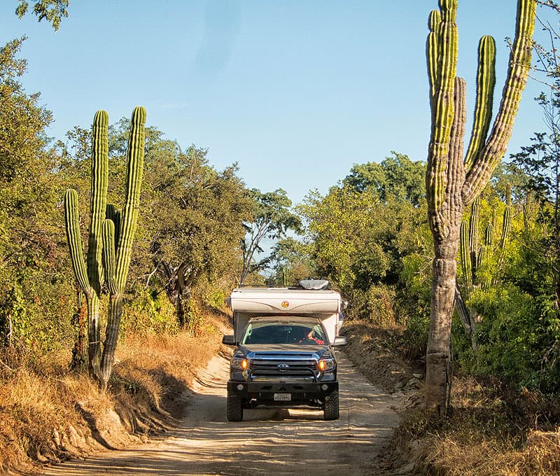 Road to Rancho Sol de Mayo in Mexico