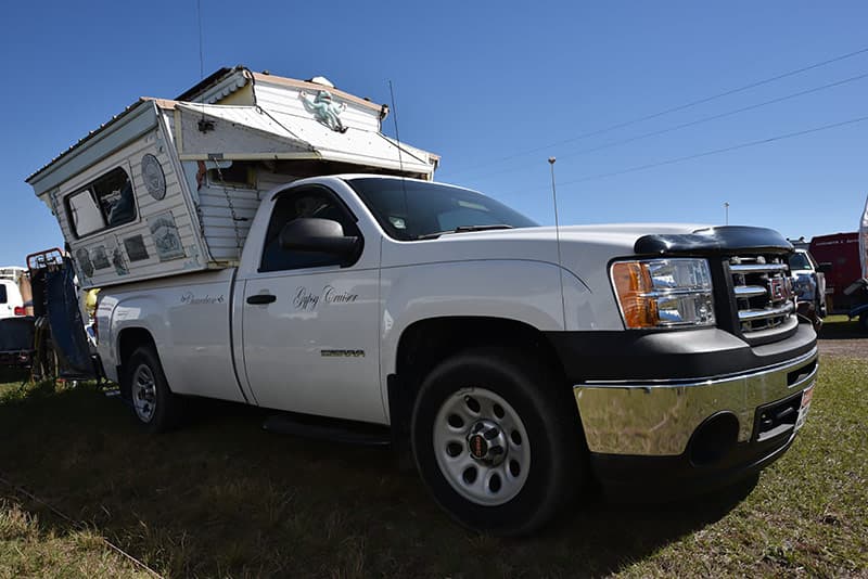 Exterior of tiny house camper