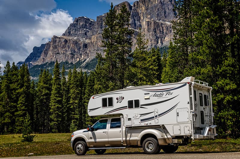 Bow Valley Parkway, Castle Mountain in Alberta