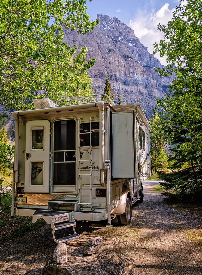 Camping at Yoho National Park in Canada