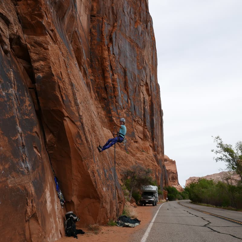 Moab UT climbing trail head