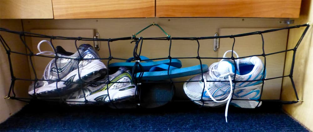 Four Wheel Camper shoe storage