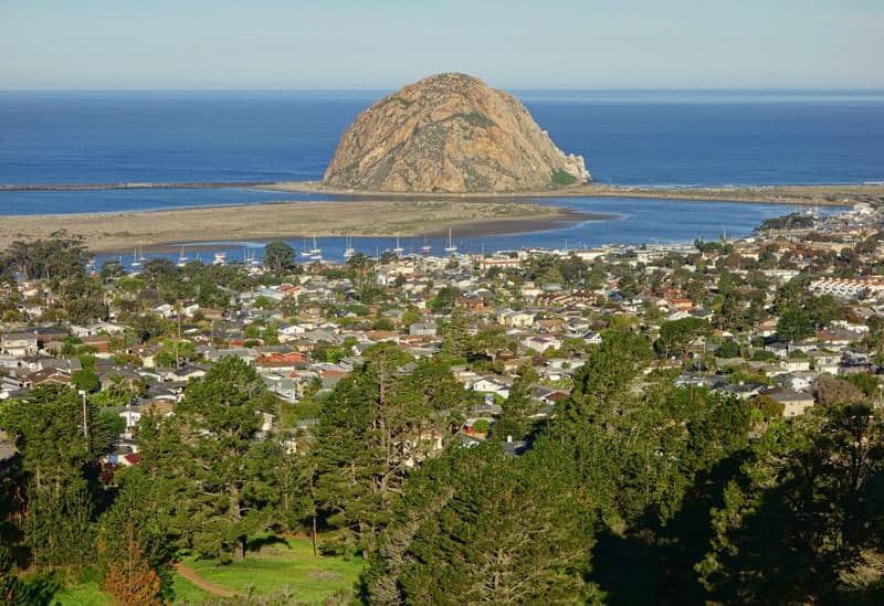 View from Morro Dunes RV Park, California