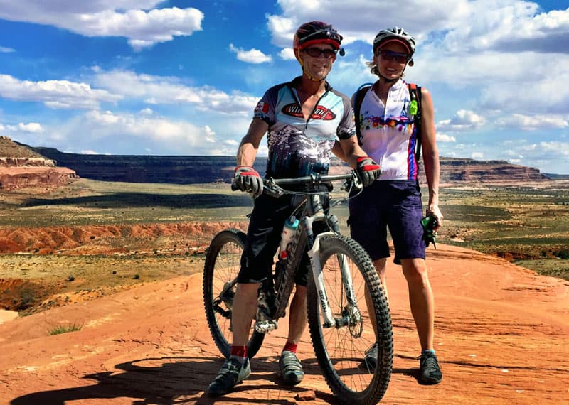 Mountain bikes - Bruce and Barbara