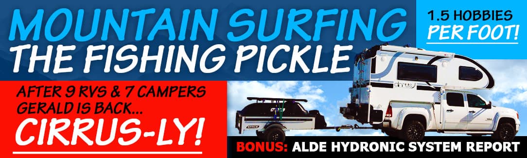 Mountain Surfing the Fishing Pickle