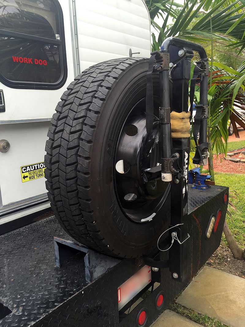 Spare tire storage