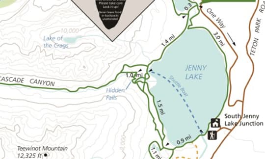 jenny lake map