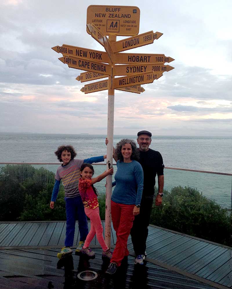 New Zealand sign, road schooling