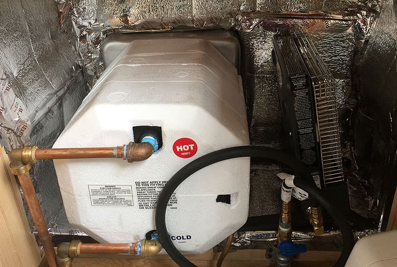 New hot water heater install