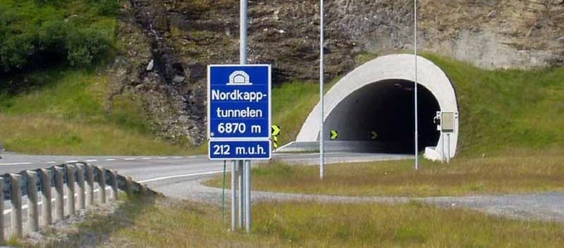 Nordkapp Tunnel 6870 Meters