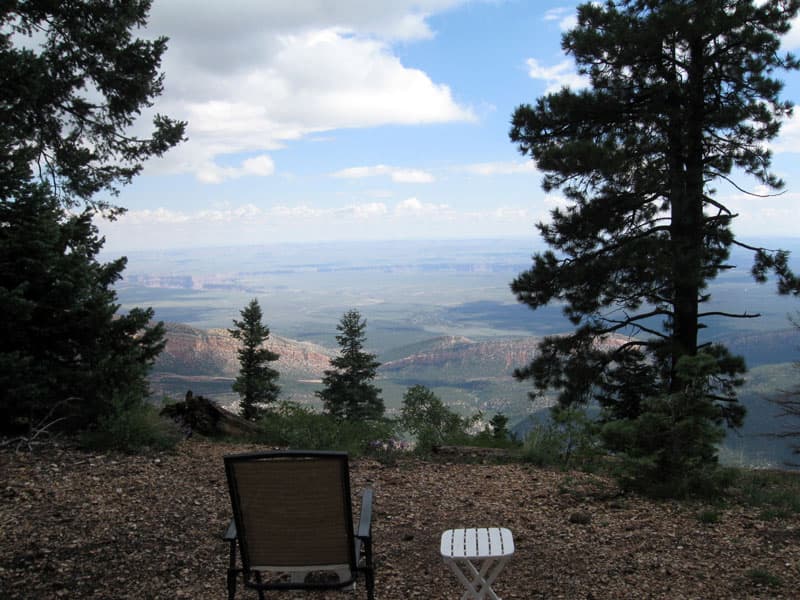 North Rim Grand Canyon campground view