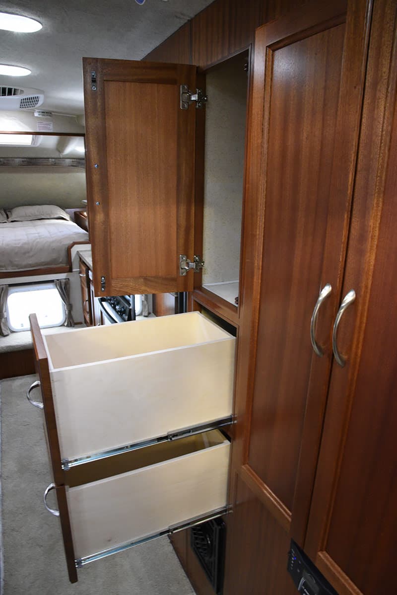 Northern Lite 10-2EX rear drawers and cabinet