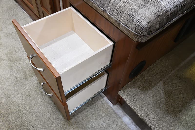 Northern Lite dinette drawers for storage