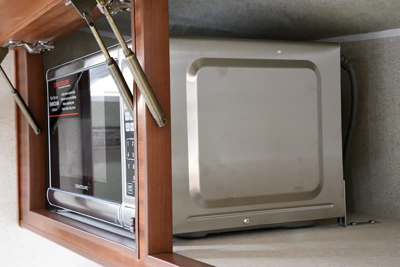 stainless steel Contoure microwave