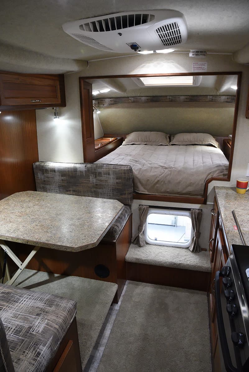 Northern Lite camper bedroom