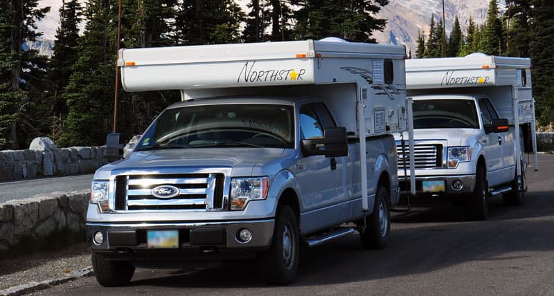 Northstar pop-up campers on Ford F150