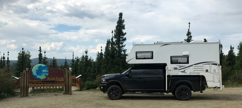 Northstar Camper At Arctic Circle Sign