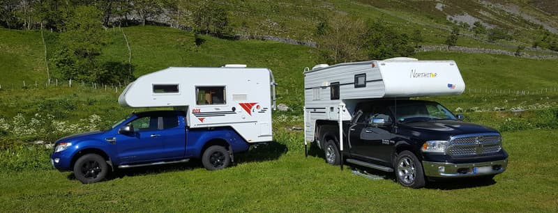 Truck campers in Norway