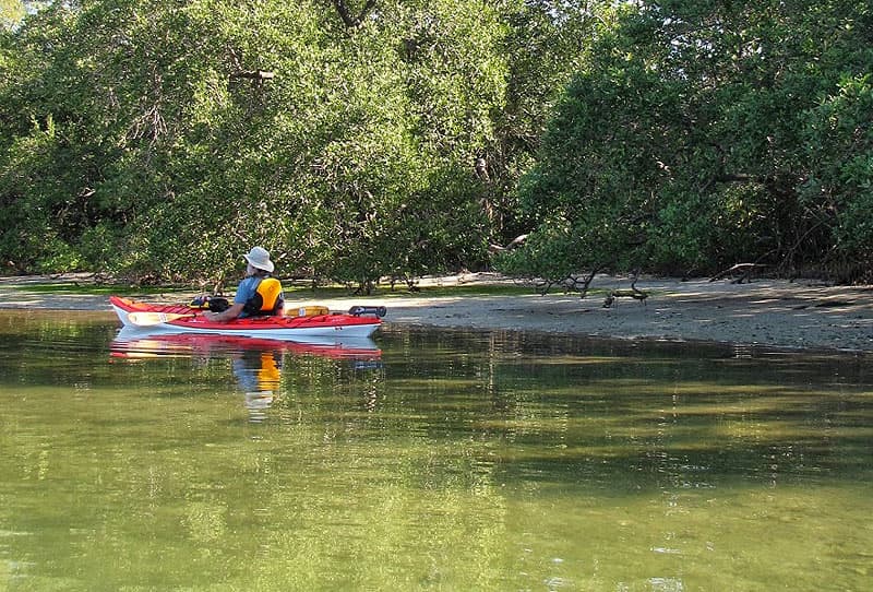 Kayaking at Ft DeSoto, Florida