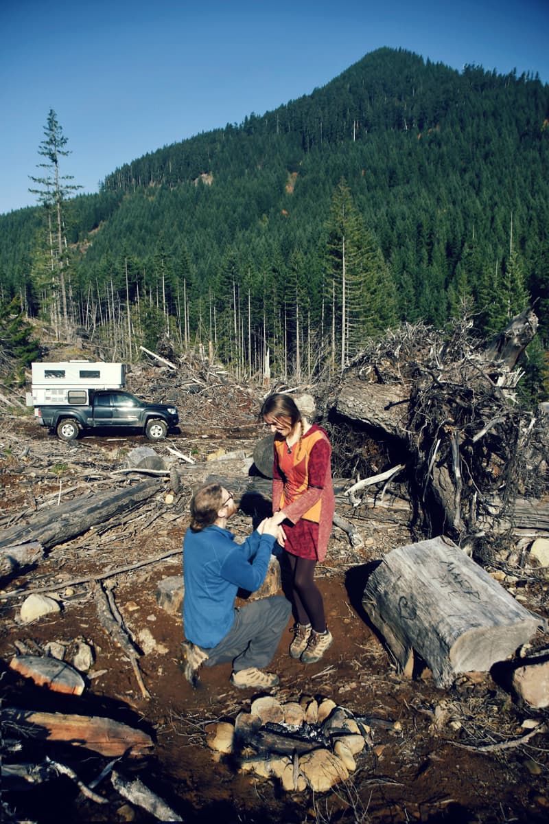 Old Logging Road In Oregon With Epic Views Of Mount Hood