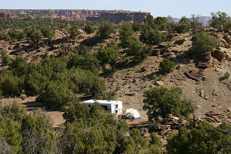 Campsite North of Long Canyon on the Burr Trail