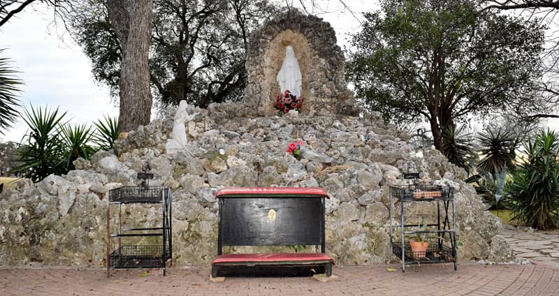 Grotto of Our Lady of Lourdes at Mission Concepción