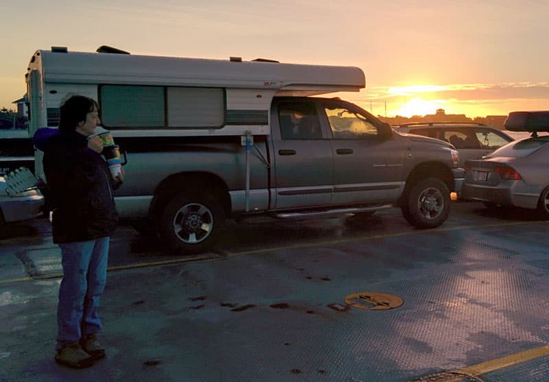 Outer Banks Ferry Line Sunrise