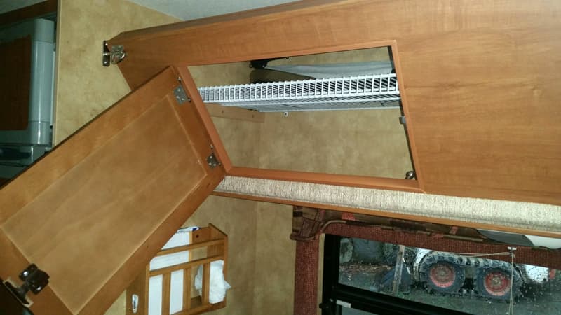 Overhead Bunk Storage with doors