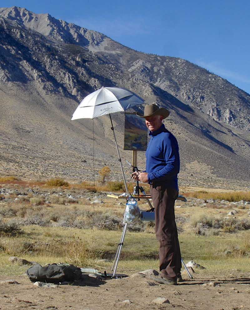 Painting On Location Near Bishop California