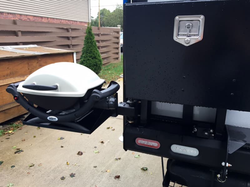 Palomino Bumper with swing out Weber Grill