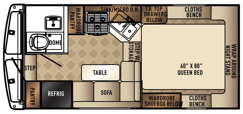 Floor plan of the Palomino HS-2901