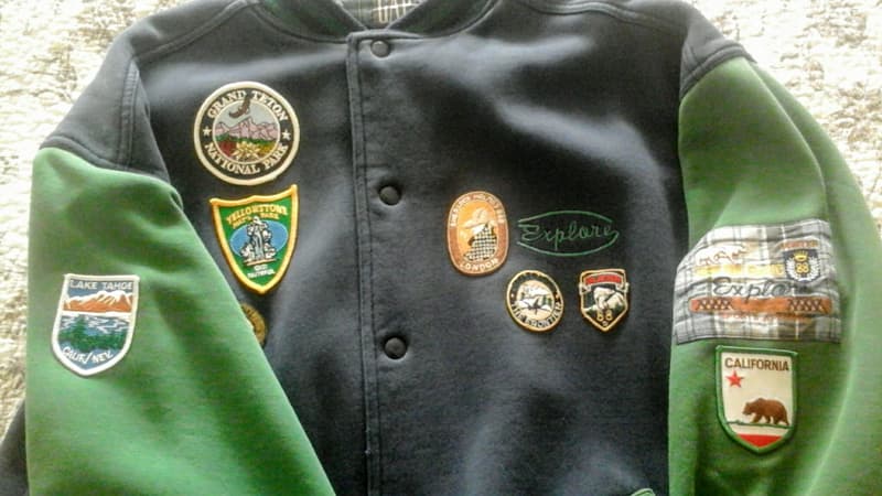 Patches on Jacket Front