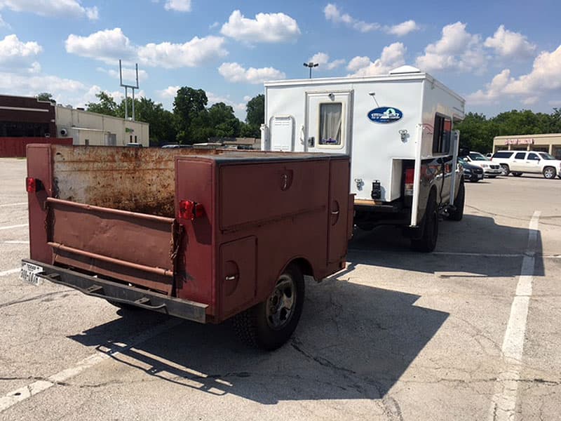 Pick-up bed utility trailer