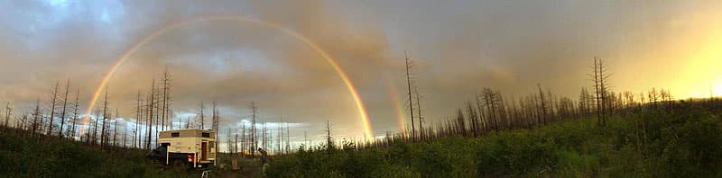 Rainbow Bandelier National Monument in New Mexico