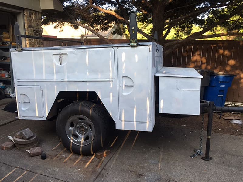 Pick up bed utility trailer finished