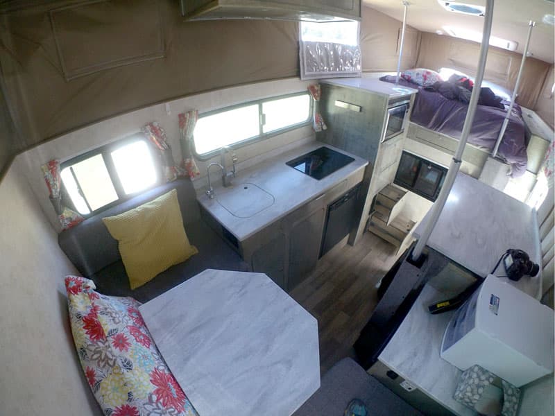 Phoenix Chassis Flatbed Truck Camper Inside