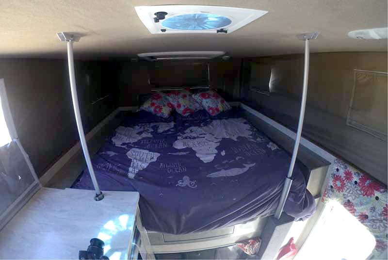 Tempur-Pedic mattress in truck camper