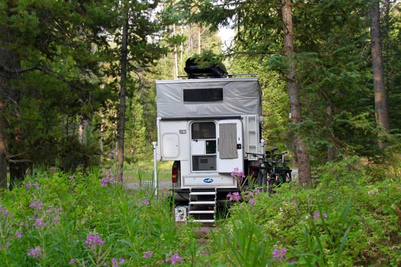 Camping at Hebgen Lake in Montana