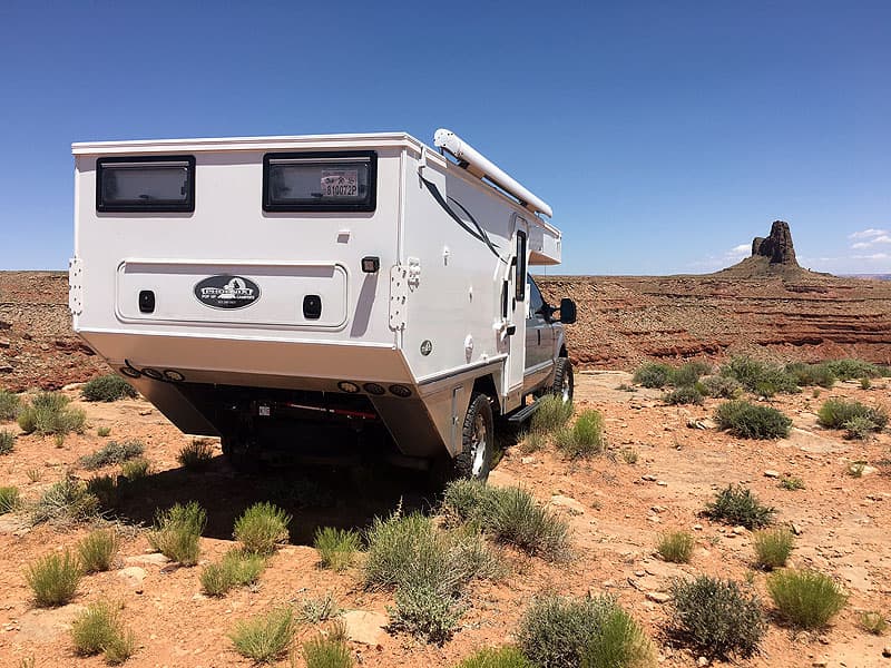 Departure angle on Phoenix flatbed camper