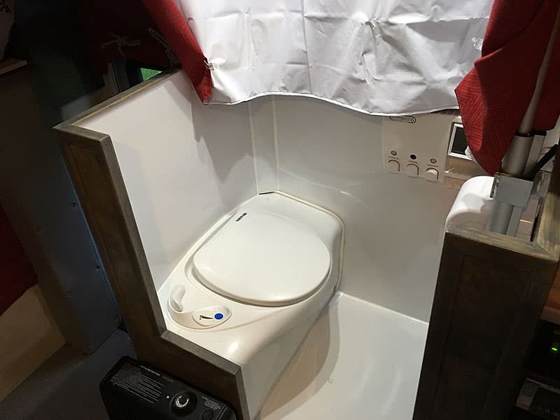 Phoenix-flatbed-Ford-Camper-cassette toilet and shower