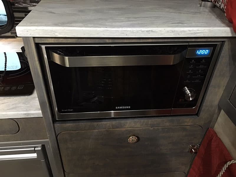Cabinetry in the Phoenix statement camper