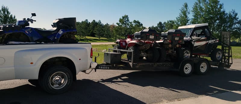 Pickup To Tow ATVs