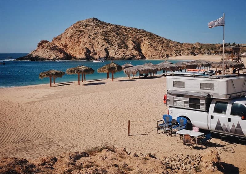 Camping at Playa Santa Maria Baja