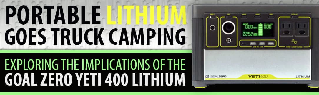 Portable Lithium Power with Goal Zero