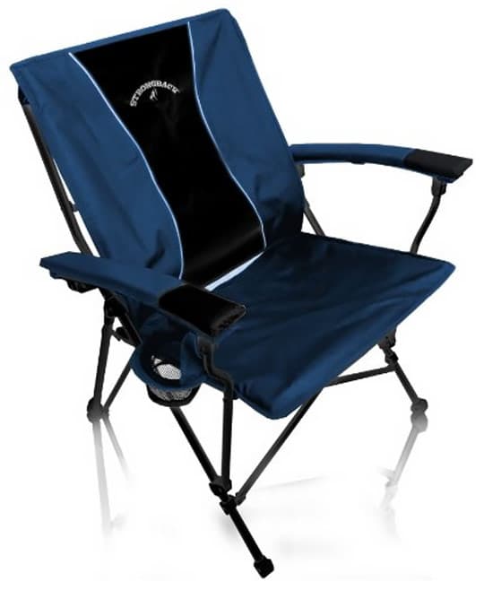 camping chair with lumbar support