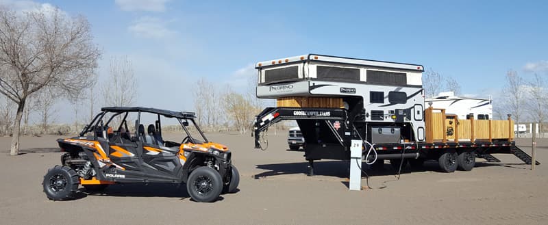 RZR Palomino Camper campsite