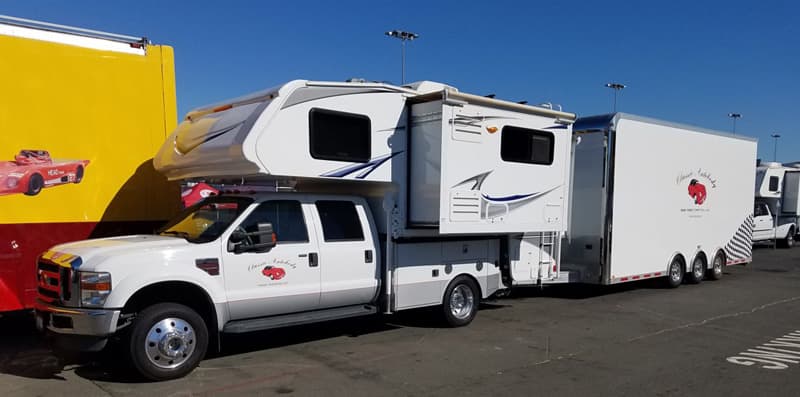 Racetrack Parking Lot Camping