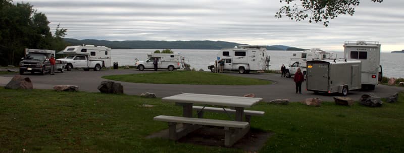 Truck Camper Caravan through Canada, Rainbow Falls